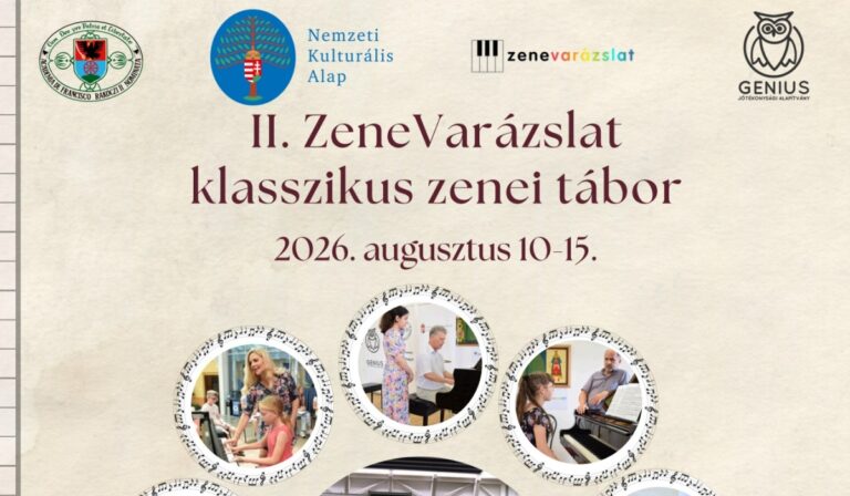 II. ZeneVarázslat klasszikus zenei tábor – Felhívás