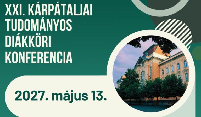 Felhívás – XXI. Kárpátaljai Tudományos Diákköri Konferencia
