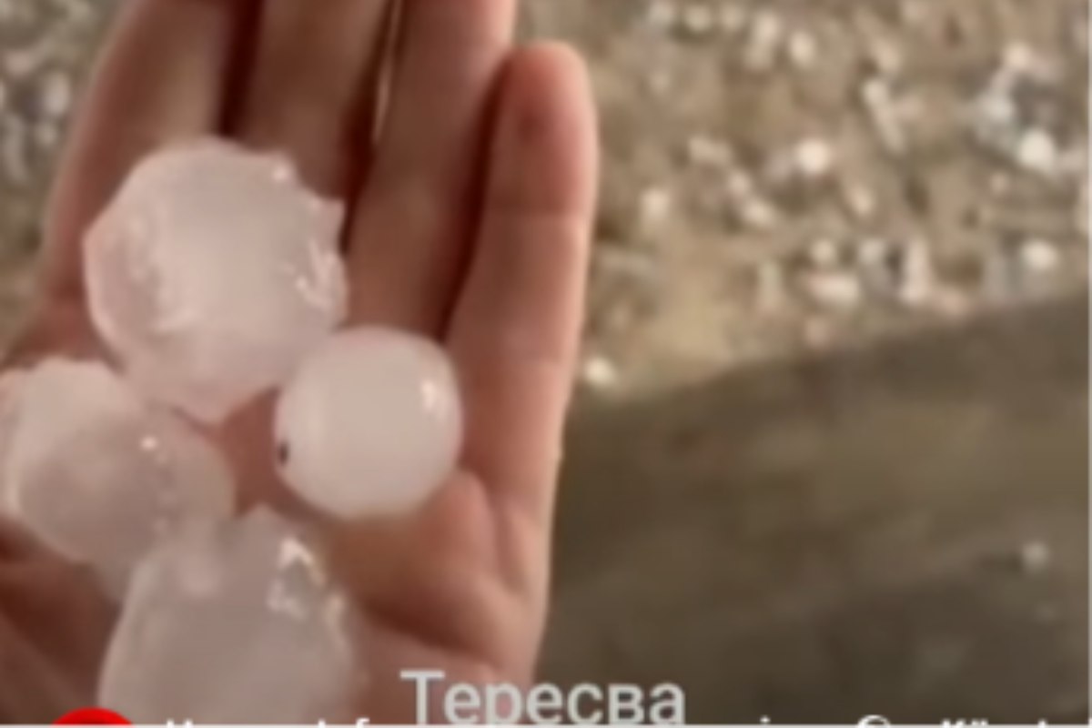 Diónyi méretű jégdarabok pusztítottak Taracközön