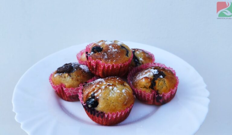 Függőséget okozó banános-áfonyás muffin