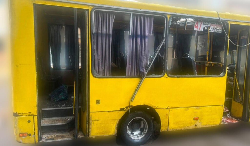 Busztámadás Herszonban